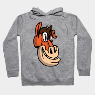 Silly Looking Horse in Confident Hoodie